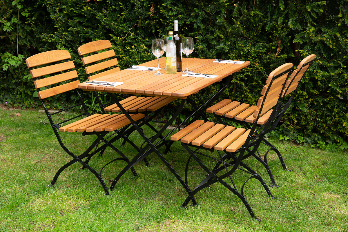 Grey folding deals garden table