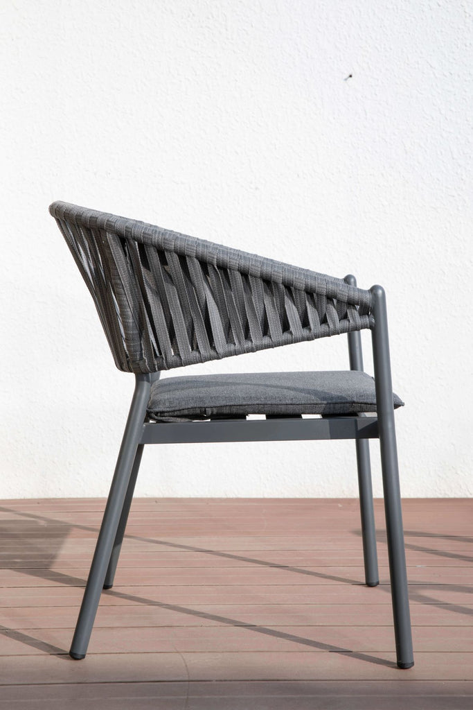Luxury aluminium garden chair stackable